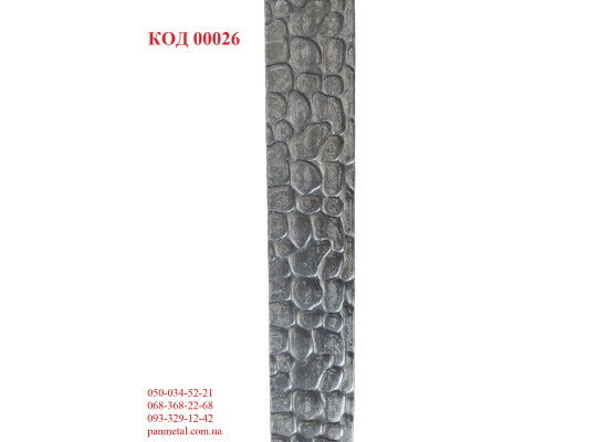 Полоса декоративно-катанная кованая Камень 2000*30*4мм