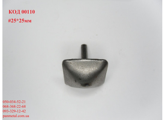 Заклепка кована квадратна 25*25 28*4 мм-3