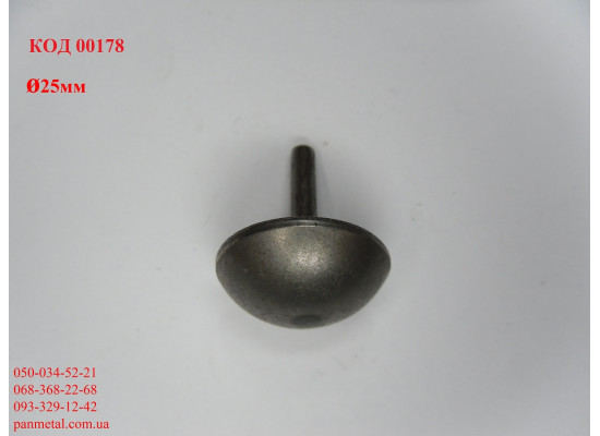 Заклепка кована кругла д25 28*4 мм-3