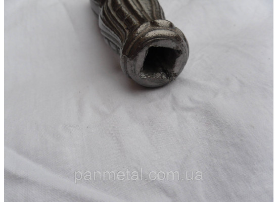 Насадка кована 130*40мм з отвором 14,5*14,5мм-2