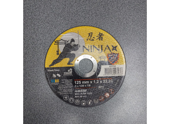 Круг на болгарку NINJA 125*1.2*22.23 мм отрезной по металлу и нержавейке-5