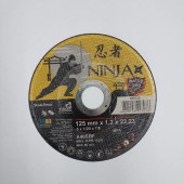 Круг на болгарку NINJA 125*1.2*22.23 мм відрізний по металу та нержавійці