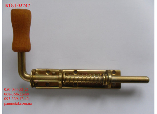 Засов для ворот гаражный 10*120 с ручкой